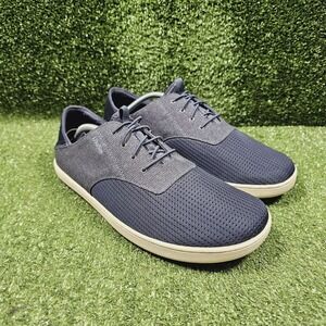 Olukai Nohea Moku Navy Blue Mesh Drop Heel Slip On Casual Sneakers Mens 11